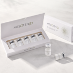 Mesoten D DMAE product packaging displayed in a clean minimalist aesthetic setting