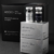 Mesoten Exo Peptide advanced exosome complex with vials and silver boxes on dark background