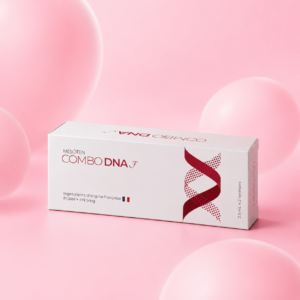 Single Mesoten Combo DNA F box on a soft pink product photography background