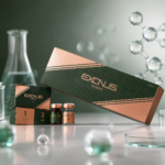 EXONUS PDRN and plant-derived exosome therapy displayed in a clinical laboratory setting
