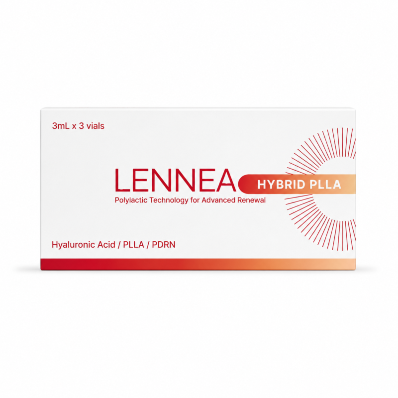 Front of Lennea Hybrid PLLA 3ml x 3 vials outer box