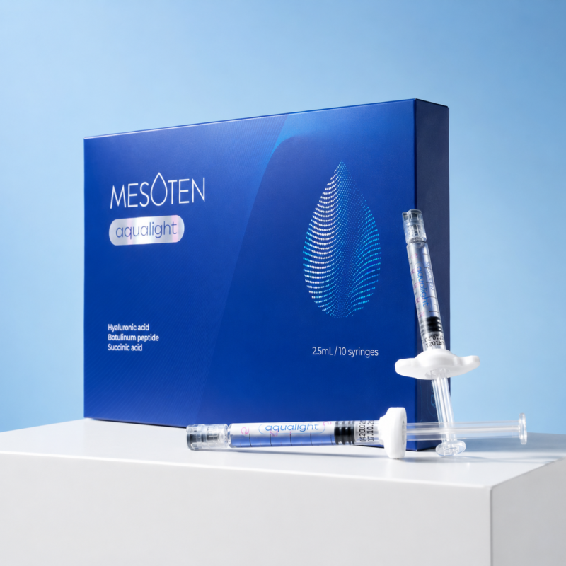 Mesoten Aqualight 10 x 2.5ml box with mesotherapy syringes